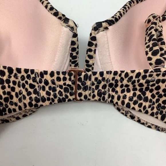 Shade & Shore Light Lift Cheetah Print Bikini Top - Picture 2 of 8